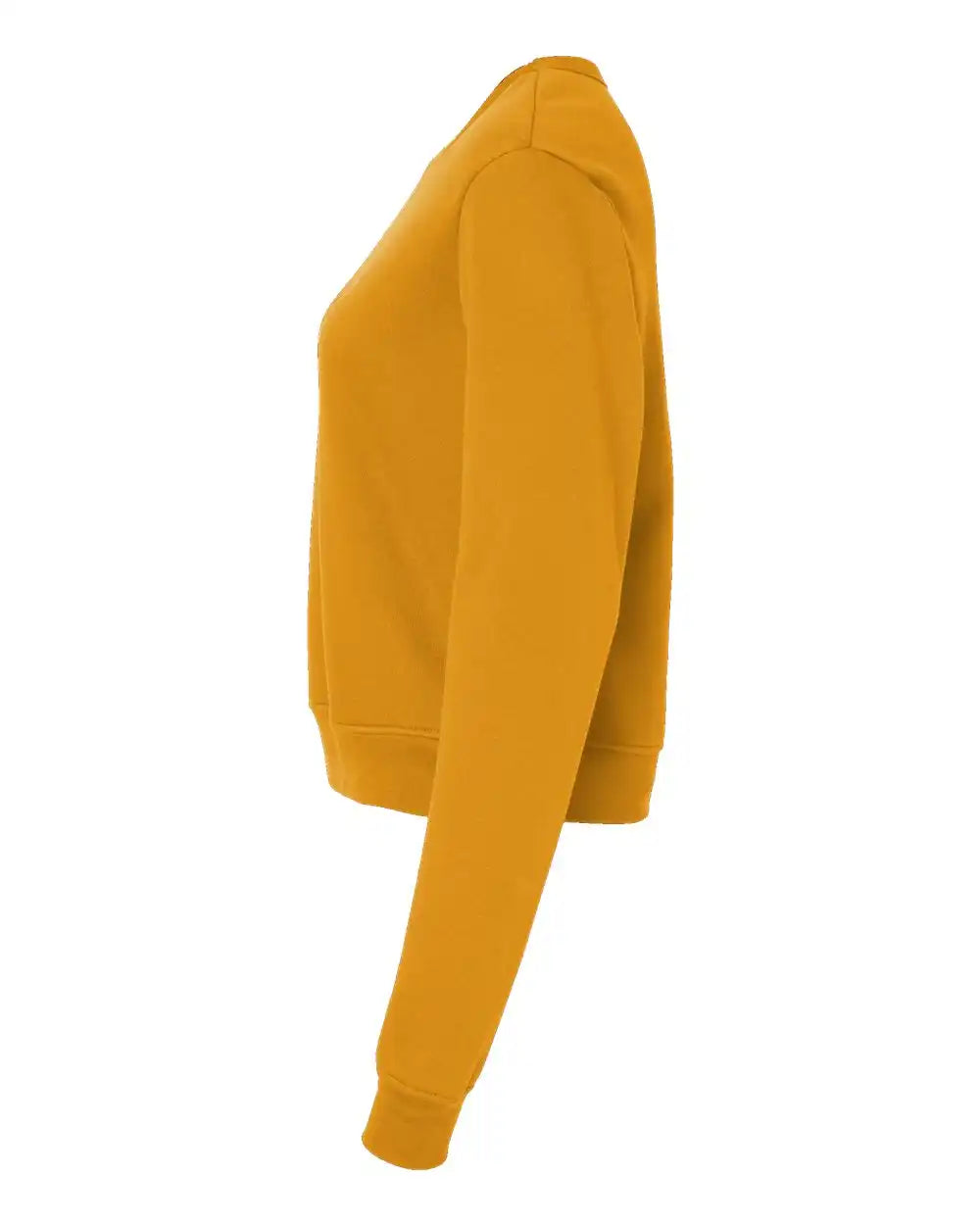 Bella + Canvas 7511 Women’s Sponge Fleece Classic Crewneck Sweatshirt - Heather Mustard