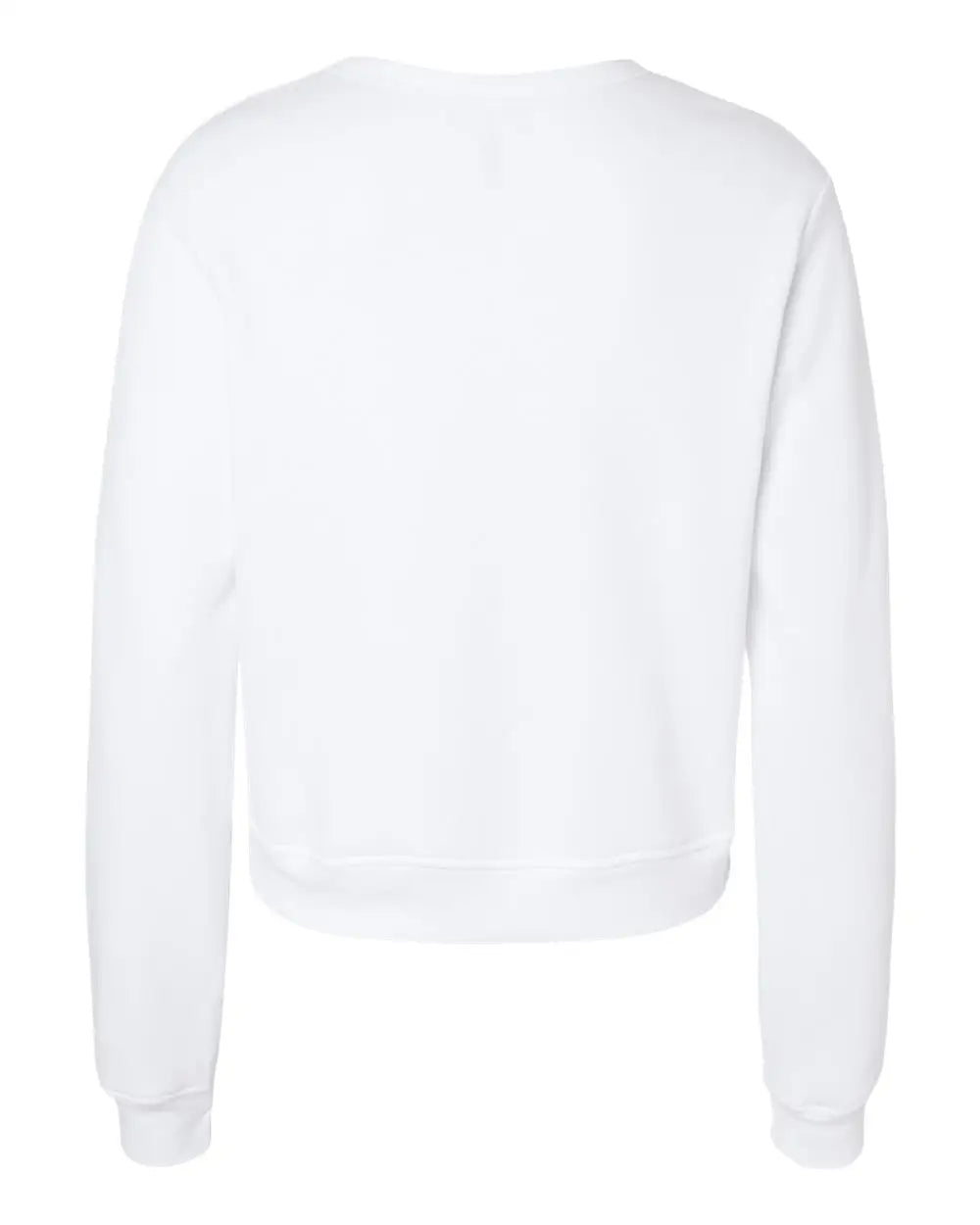 Bella + Canvas 7511 Women’s Sponge Fleece Classic Crewneck Sweatshirt - White - s