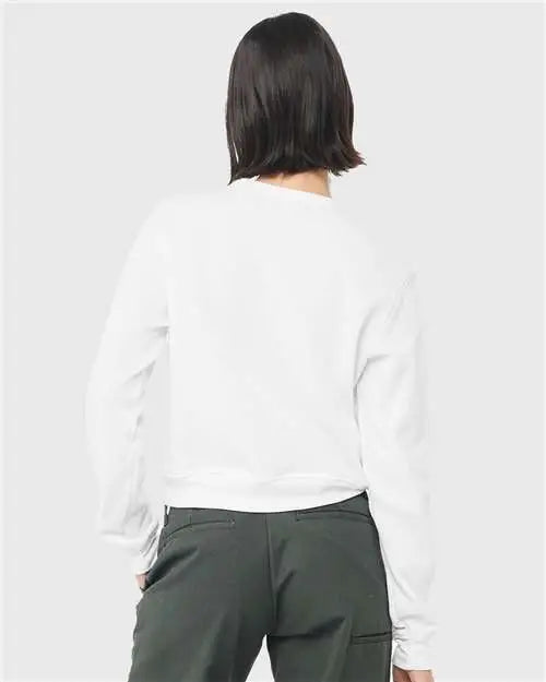 Bella + Canvas 7511 Women’s Sponge Fleece Classic Crewneck Sweatshirt - White