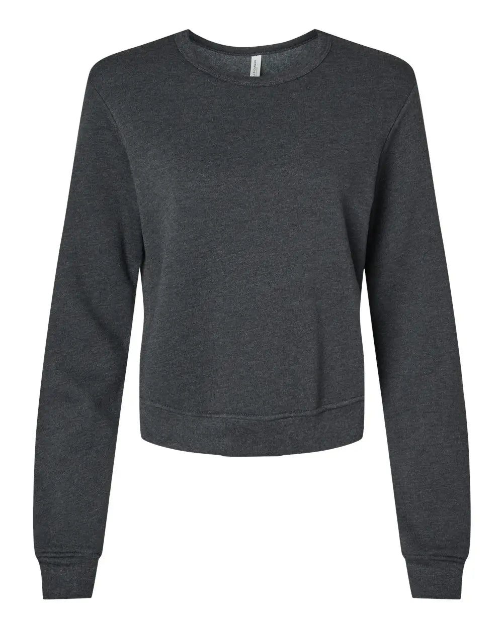 Bella + Canvas 7511 Women’s Sponge Fleece Classic Crewneck Sweatshirt - Dark Grey Heather - Gray / s