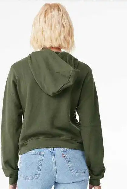 Bella + Canvas 7519 Women’s Classic Hoodie Military Green