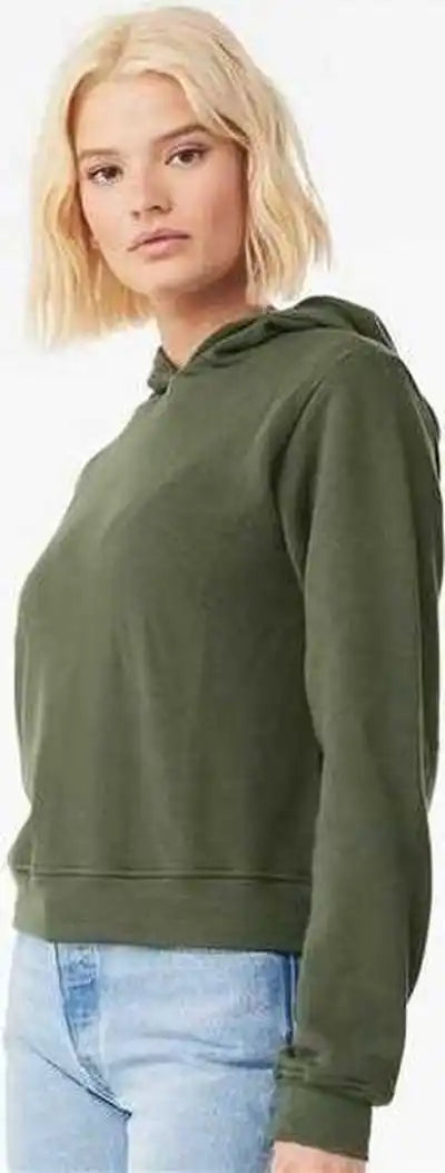 Bella + Canvas 7519 Women’s Classic Hoodie Military Green