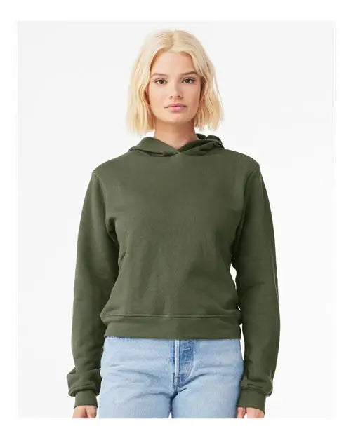 Bella + Canvas 7519 Women’s Classic Hoodie - Military Green