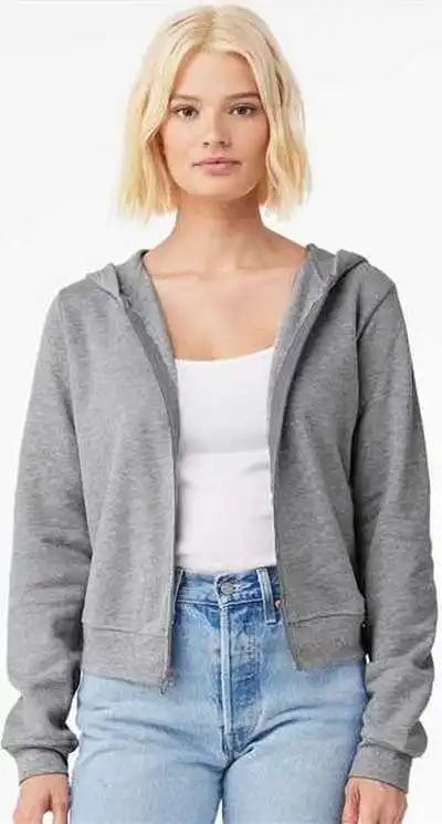 Bella + Canvas 7539 Fwd Fashion Women’s Sponge Fleece Full-zip Hoodie - Athletic Heather