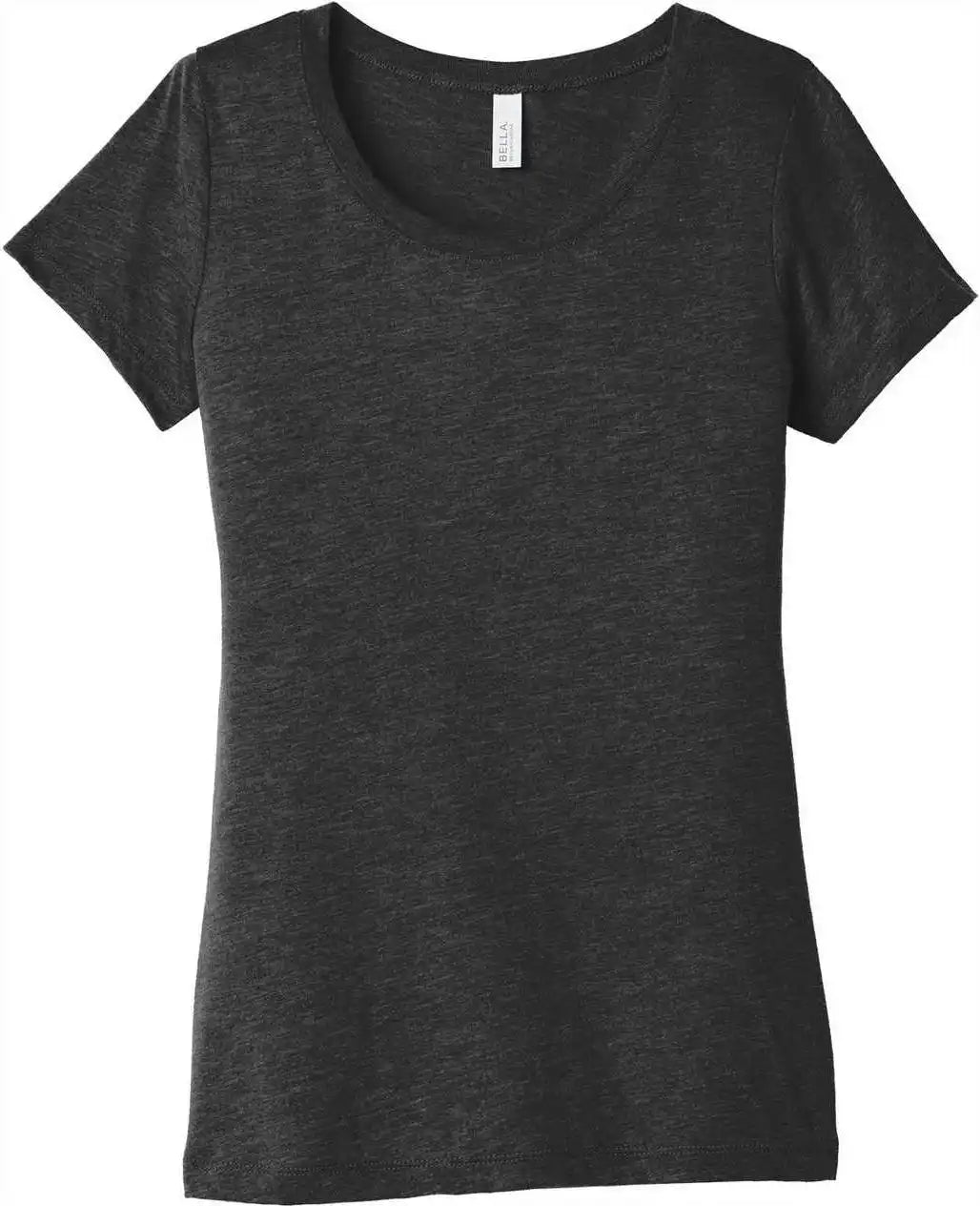 Bella + Canvas 8413 Women’s Triblend Short Sleeve Tee - Charcoal-black