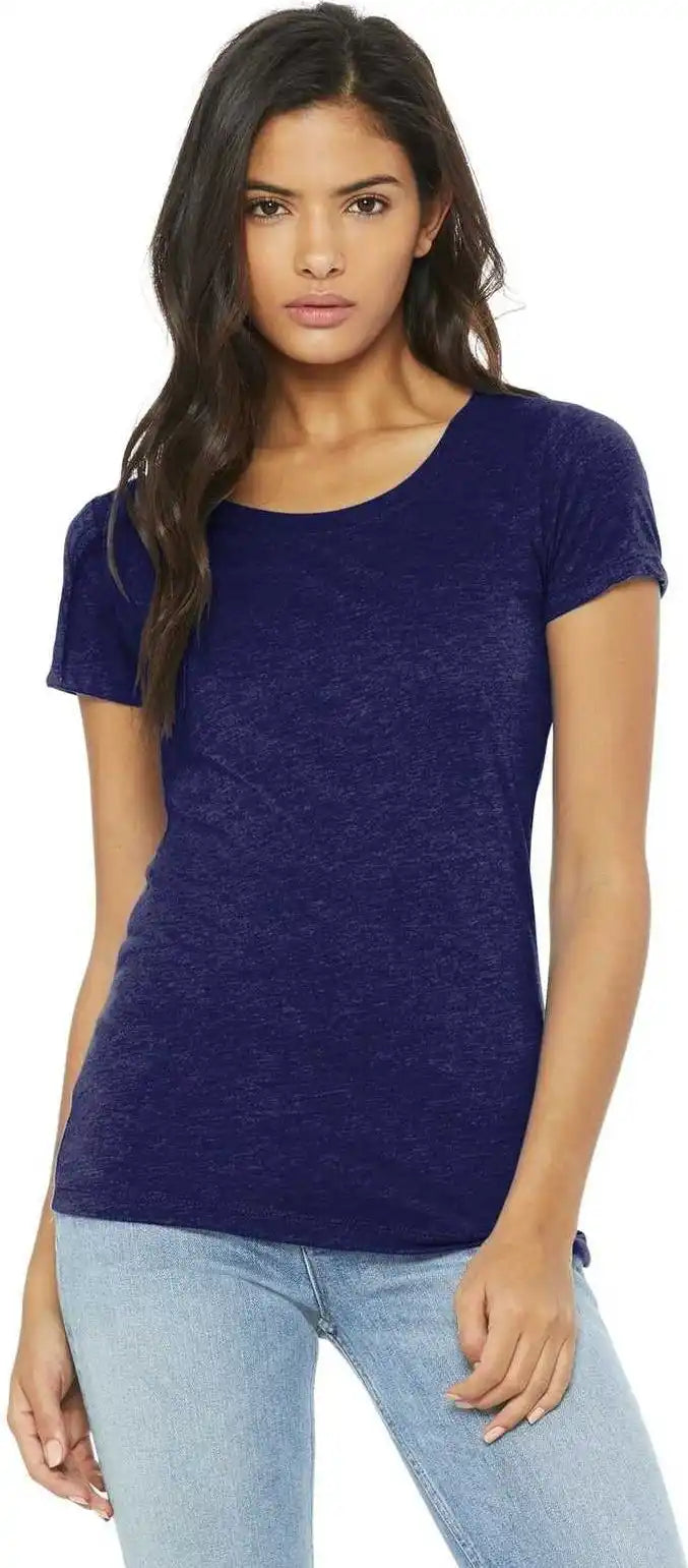 Bella + Canvas 8413 Women’s Triblend Short Sleeve Tee - Navy