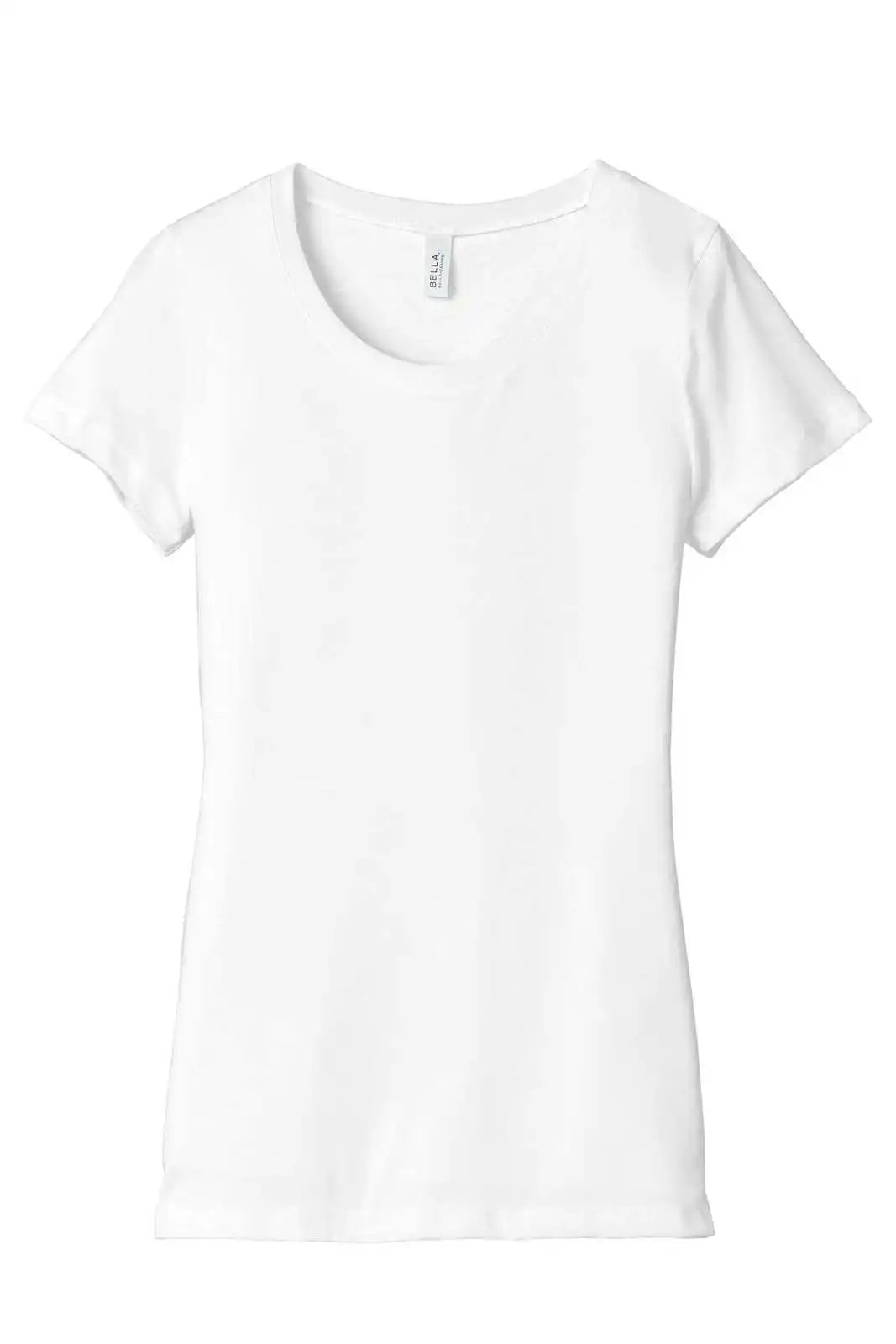 Bella + Canvas 8413 Women’s Triblend Short Sleeve Tee - Solid White