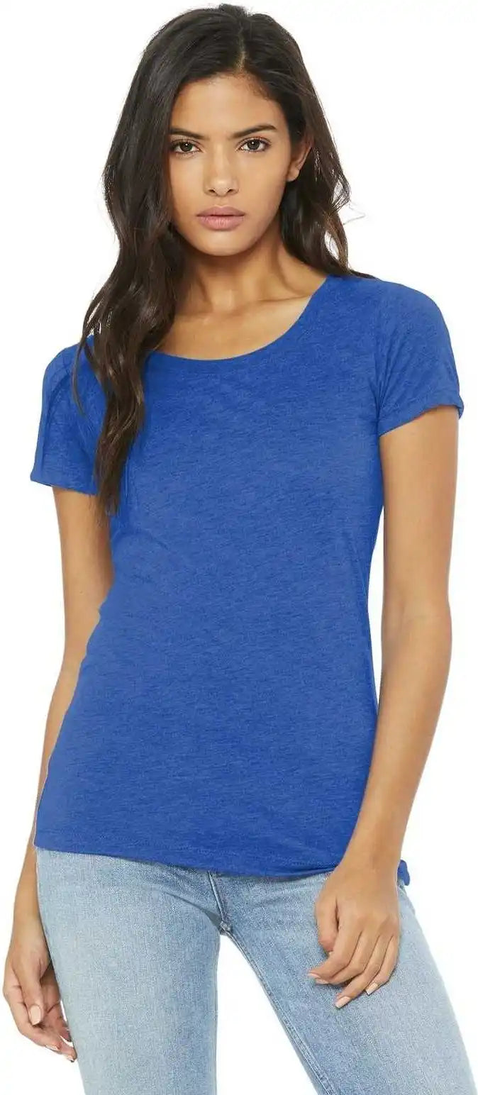 Bella + Canvas 8413 Women’s Triblend Short Sleeve Tee - True Royal