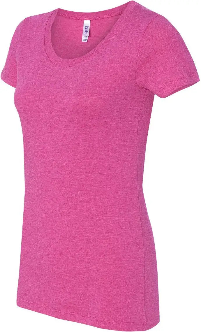 Bella + Canvas 8413 Women’s Triblend Tee - Berry - Red / 2xl