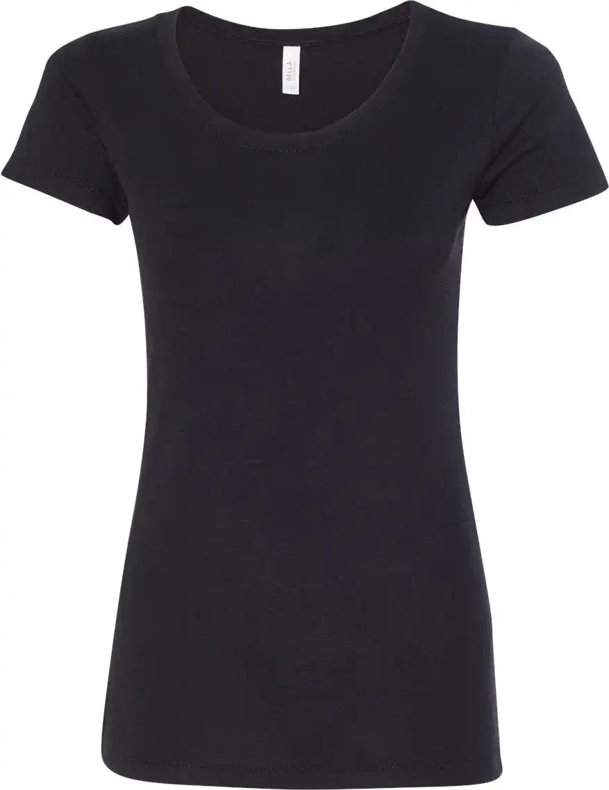 Bella + Canvas 8413 Women’s Triblend Tee - Solid Black - Xl