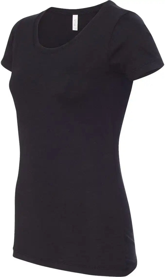 Bella + Canvas 8413 Women’s Triblend Tee - Solid Black - Xl