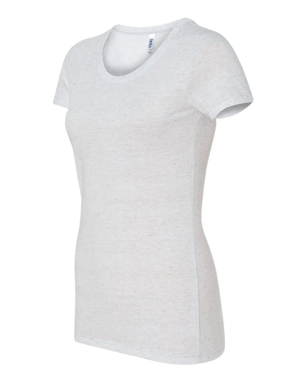 Bella + Canvas 8413 Women’s Triblend Tee - White Fleck - Light Gray / s