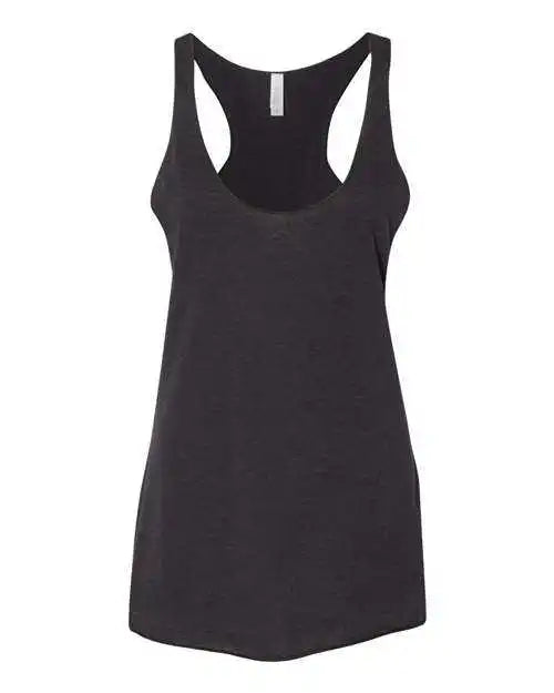 Bella + Canvas 8430 Women’s Triblend Racerback Tank - Black Heather