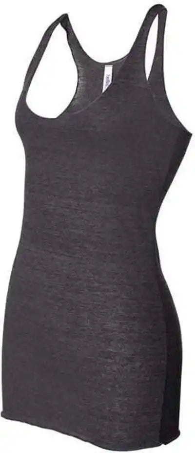 Bella + Canvas 8430 Women’s Triblend Racerback Tank Charcoal Black