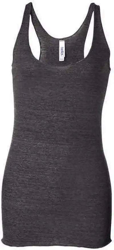 Bella + Canvas 8430 Women’s Triblend Racerback Tank Charcoal Black