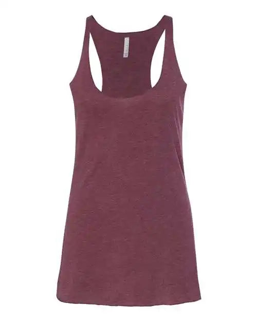 Bella + Canvas 8430 Women’s Triblend Racerback Tank - Maroon