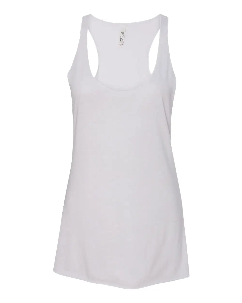 Bella + Canvas 8430 Women’s Triblend Racerback Tank - Solid White