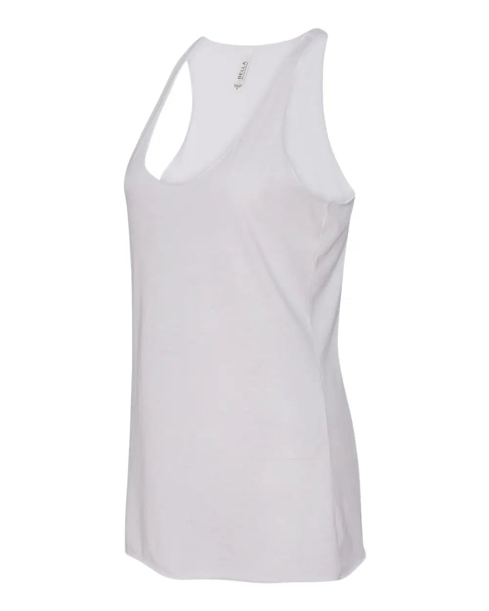 Bella + Canvas 8430 Women’s Triblend Racerback Tank - Solid White - Xs