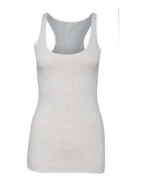 Bella + Canvas 8430 Women’s Triblend Racerback Tank - White Fleck