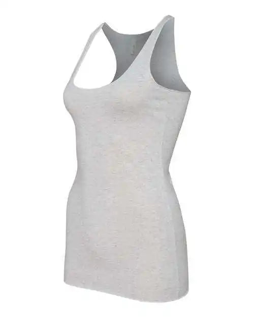 Bella + Canvas 8430 Women’s Triblend Racerback Tank - White Fleck