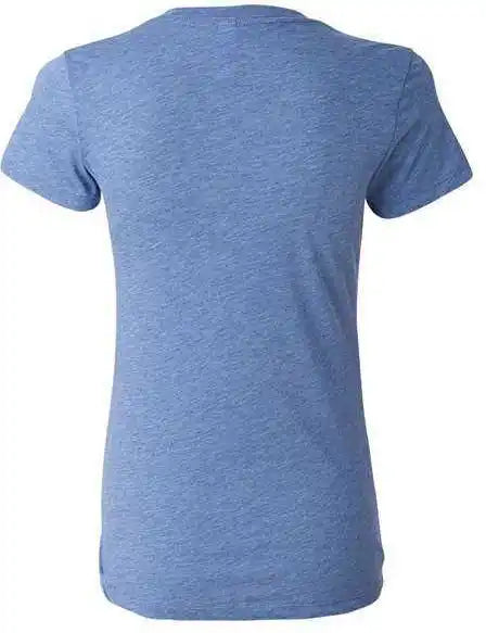 Bella + Canvas 8435 Womens Triblend Deep v Neck Tee Blue