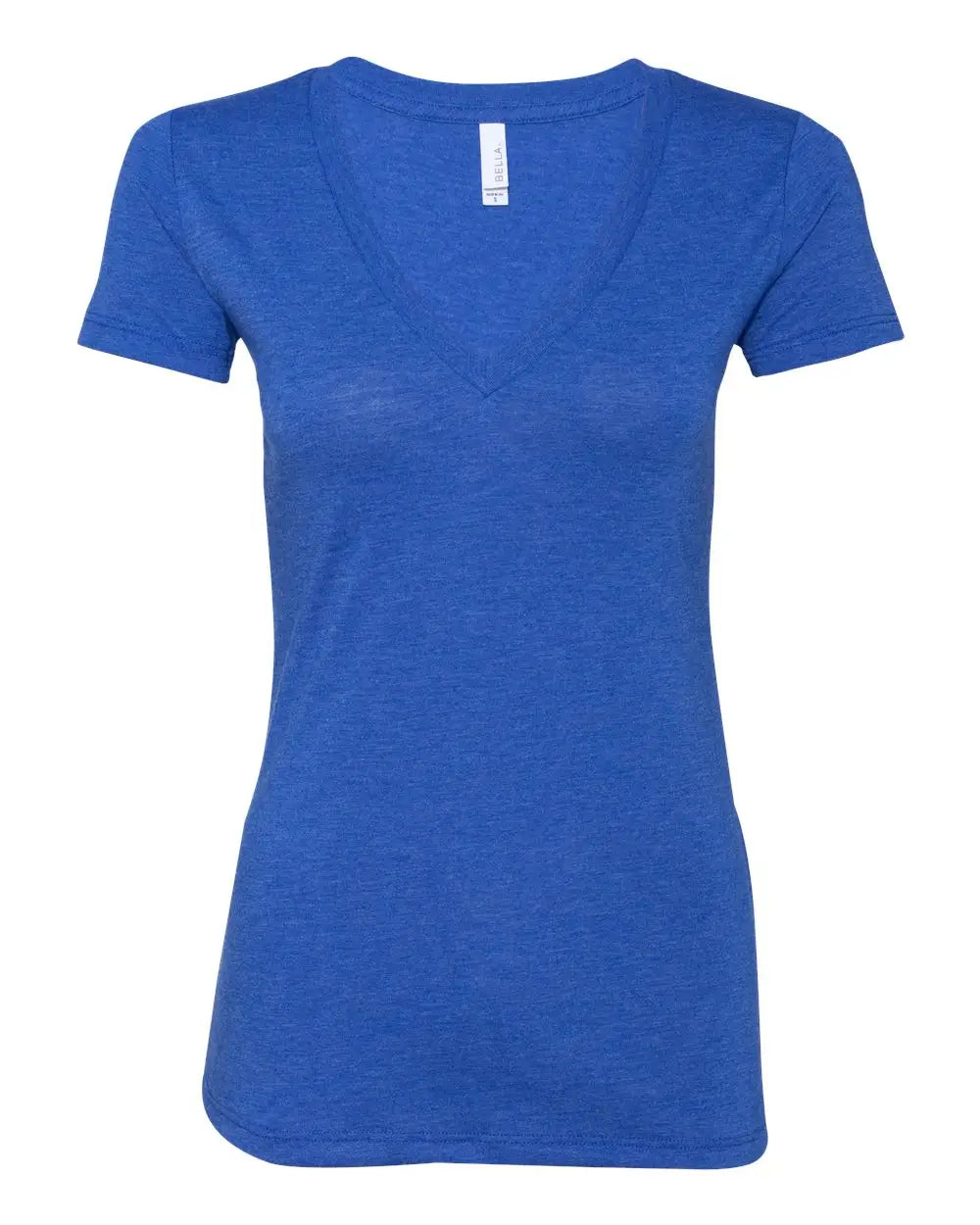 Bella + Canvas 8435 Women’s Triblend Deep V-neck Tee - True Royal - s