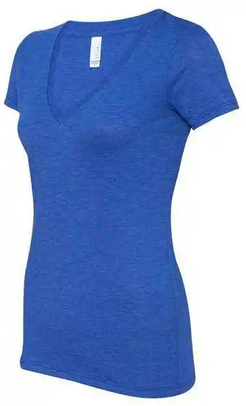 Bella + Canvas 8435 Womens Triblend Deep V-neck Tee - True Royal