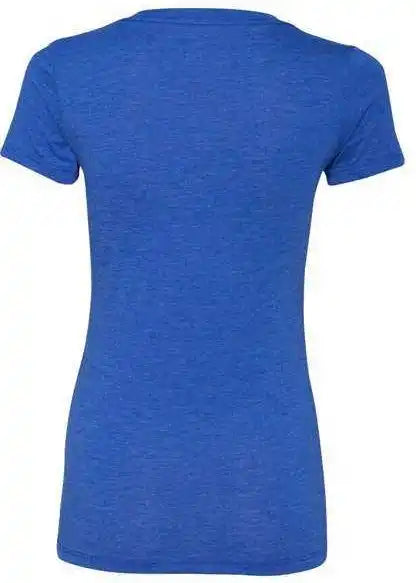 Bella + Canvas 8435 Womens Triblend Deep V-neck Tee - True Royal