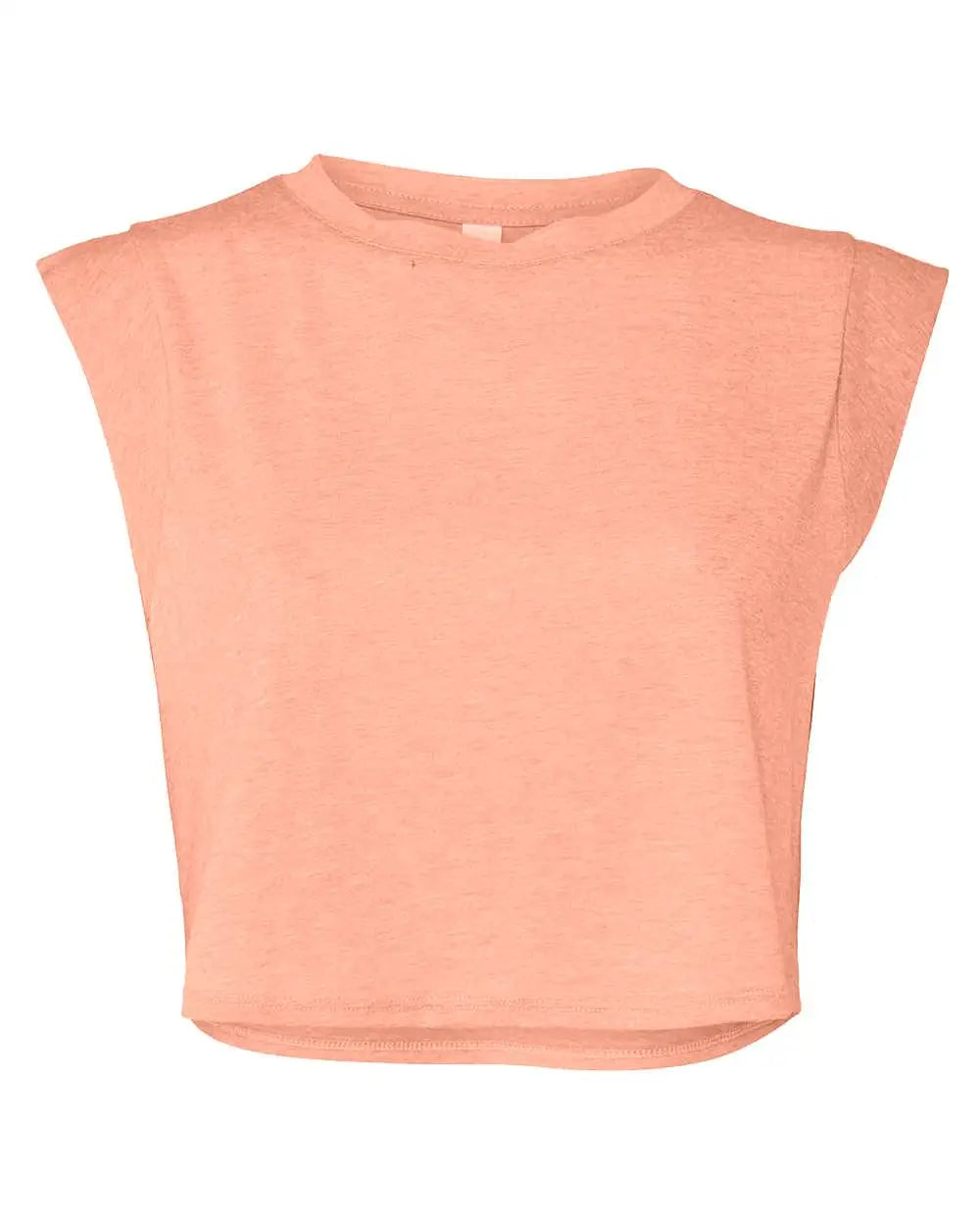 Bella + Canvas 8483 Fwd Fashion Women’s Festival Crop Tank - Sunset Triblend - Ladies s