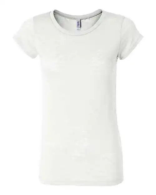 Bella + Canvas 8601 Women’s Burnout Tee - White