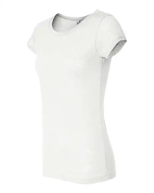 Bella + Canvas 8601 Women’s Burnout Tee - White