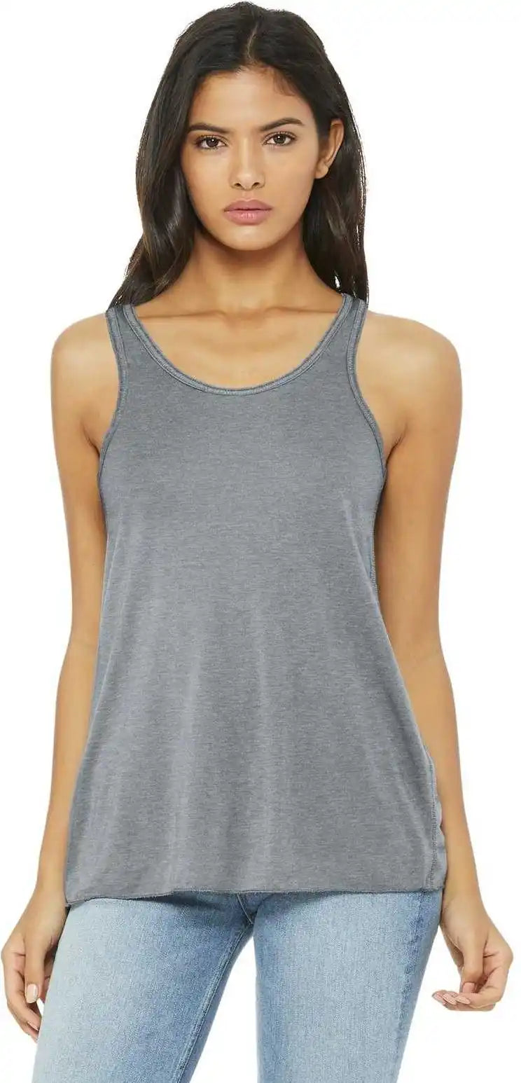 Bella + Canvas 8800 Women’s Flowy Racerback Tank Athletic Heather