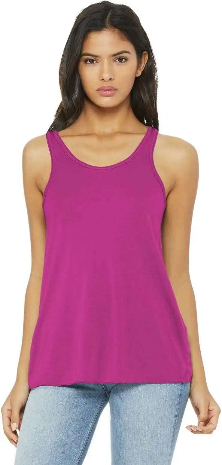 Bella + Canvas 8800 Women’s Flowy Racerback Tank Berry