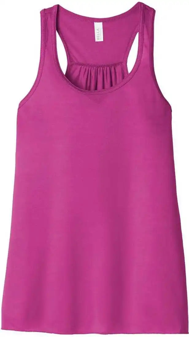 Bella + Canvas 8800 Women’s Flowy Racerback Tank Berry