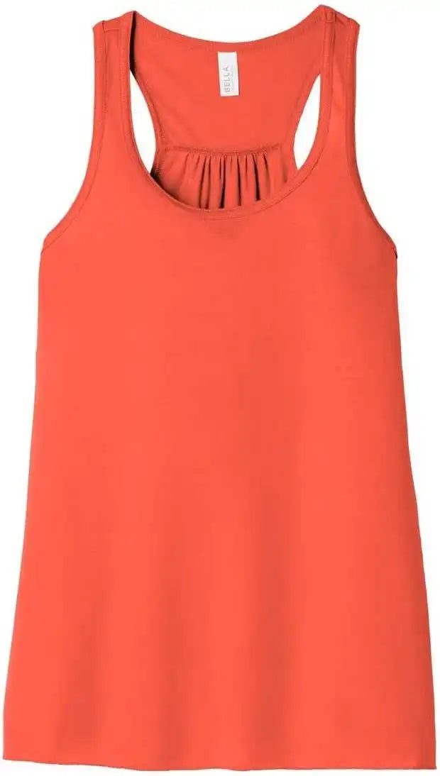 Bella + Canvas 8800 Women’s Flowy Racerback Tank - Coral
