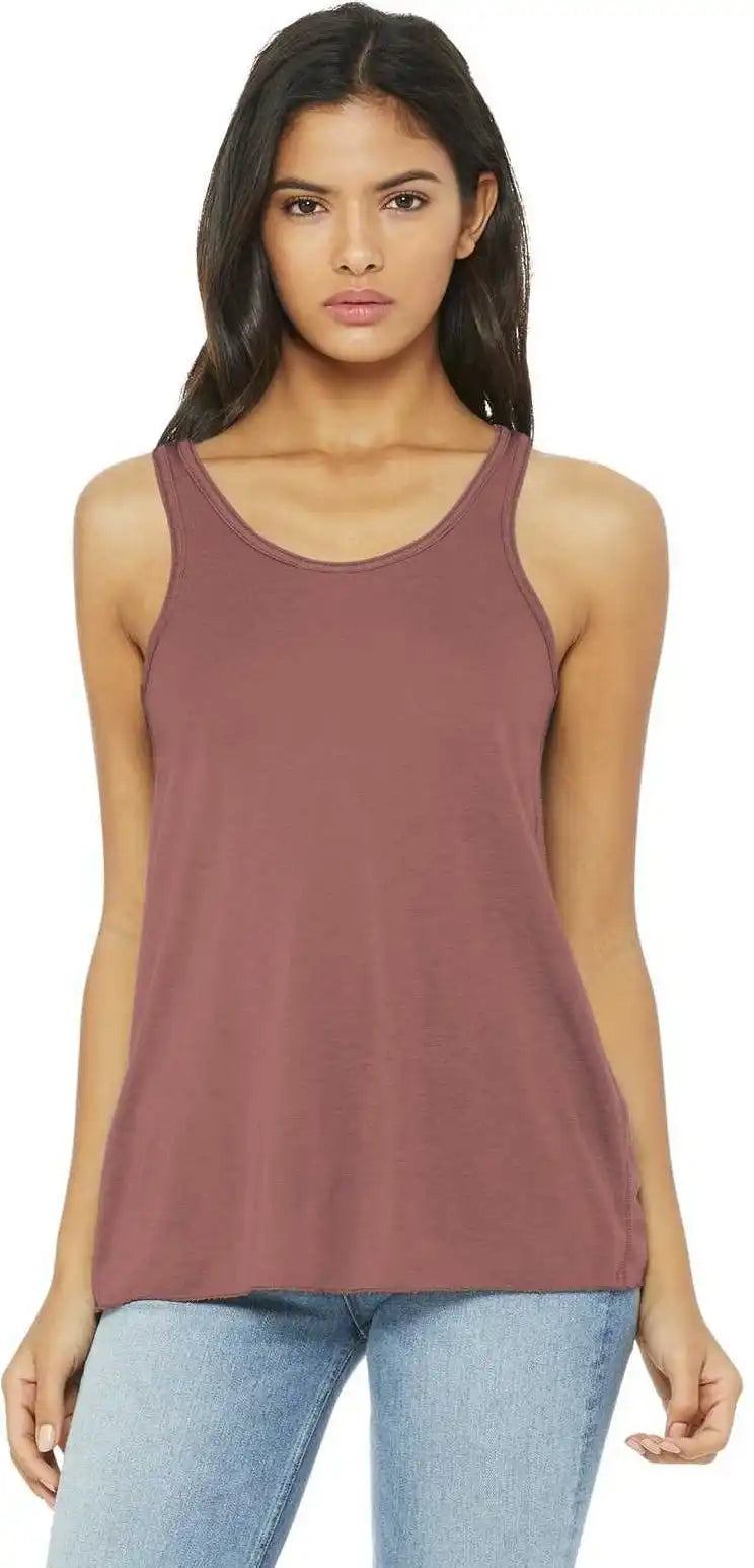 Bella + Canvas 8800 Women’s Flowy Racerback Tank - Mauve