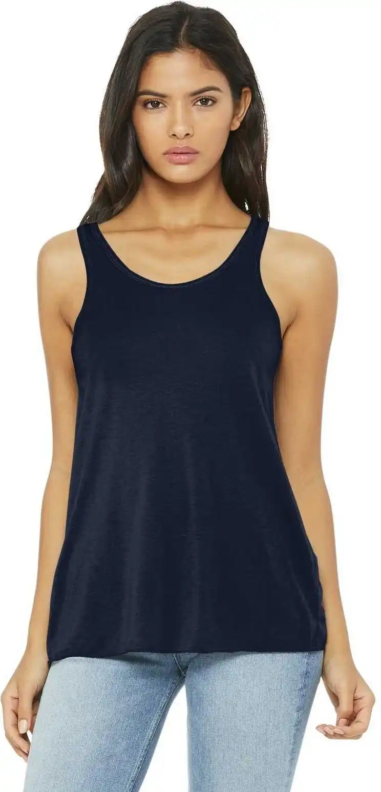 Bella + Canvas 8800 Women’s Flowy Racerback Tank Midnight