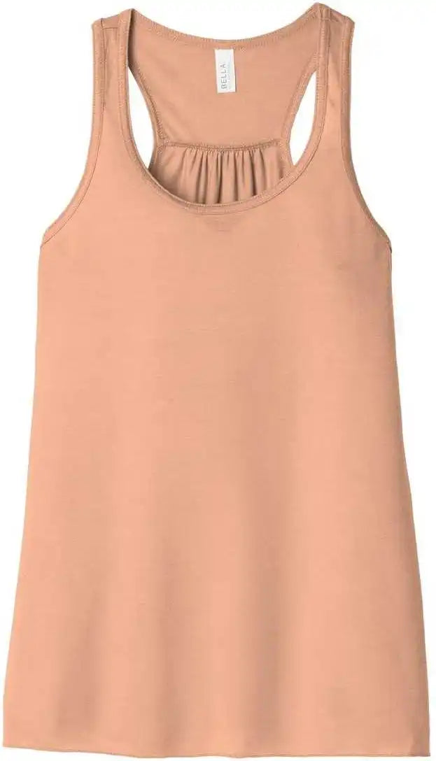 Bella + Canvas 8800 Women’s Flowy Racerback Tank - Peach