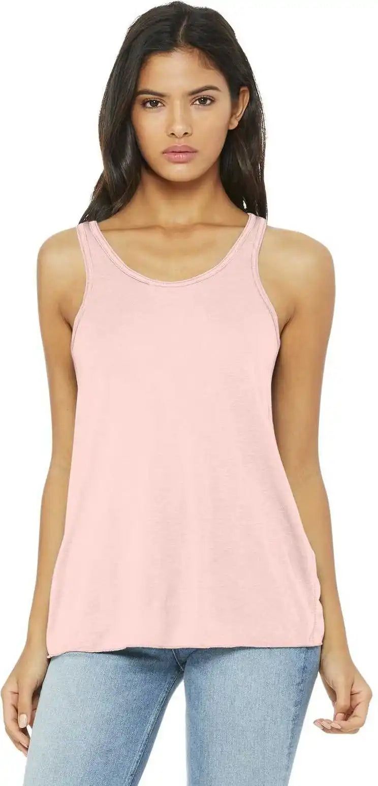 Bella + Canvas 8800 Women’s Flowy Racerback Tank Soft Pink