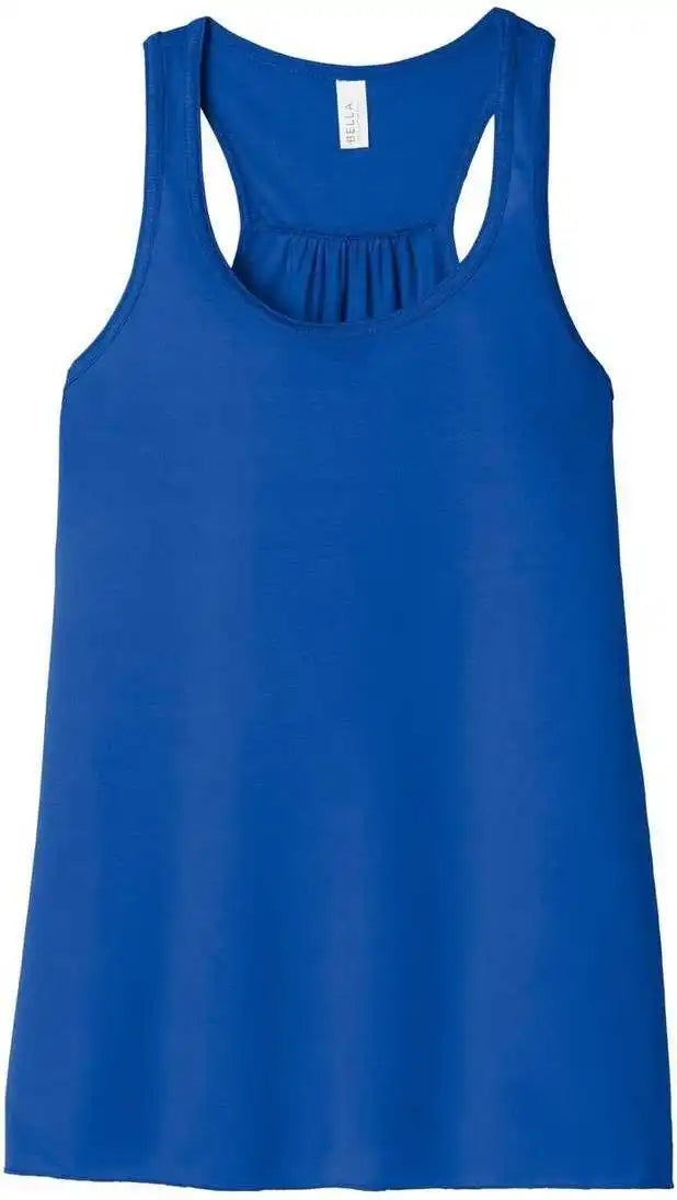 Bella + Canvas 8800 Women’s Flowy Racerback Tank - True Royal