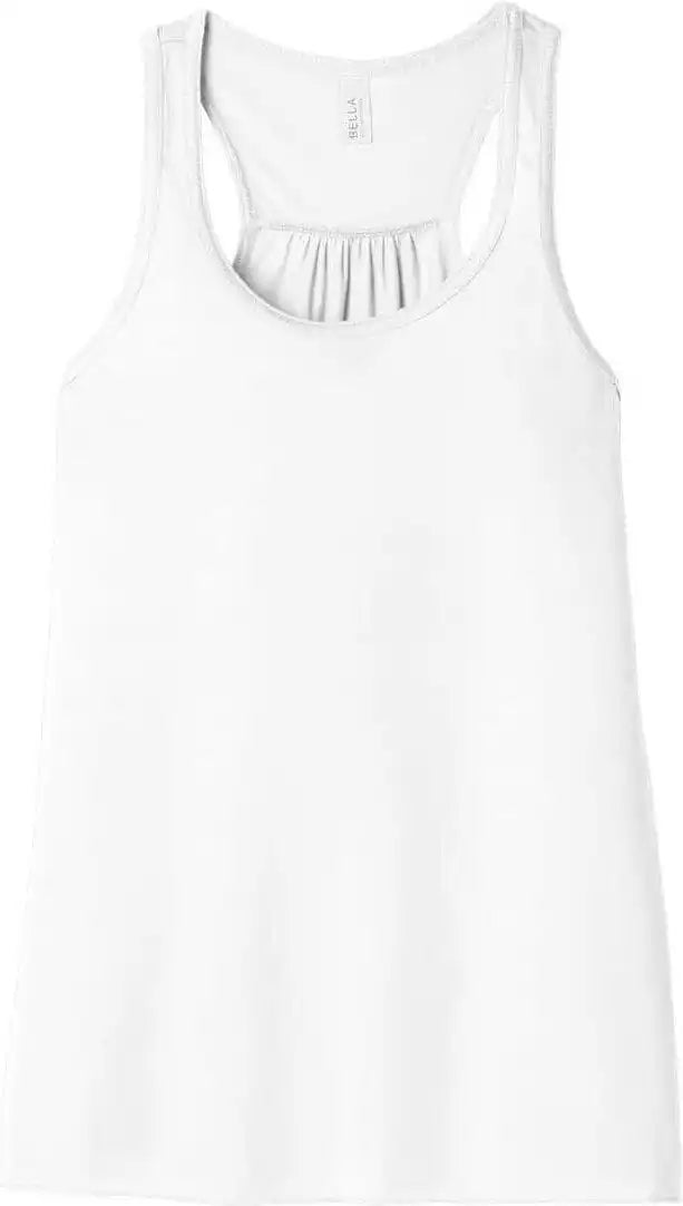 Bella + Canvas 8800 Women’s Flowy Racerback Tank White