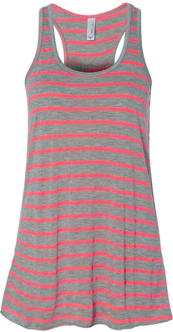 Bella + Canvas 8800bl Women’s Flowy Racerback Tank - 8800 - Athletic Heather Neon Pink