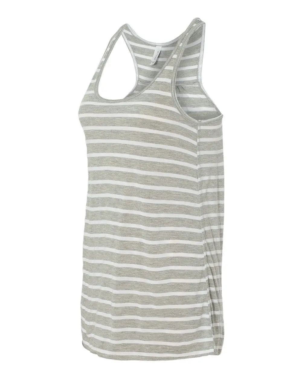 Bella + Canvas 8800bl Women’s Flowy Racerback Tank - 8800 - Athletic Heather White - Heather/ / Ladies Xs