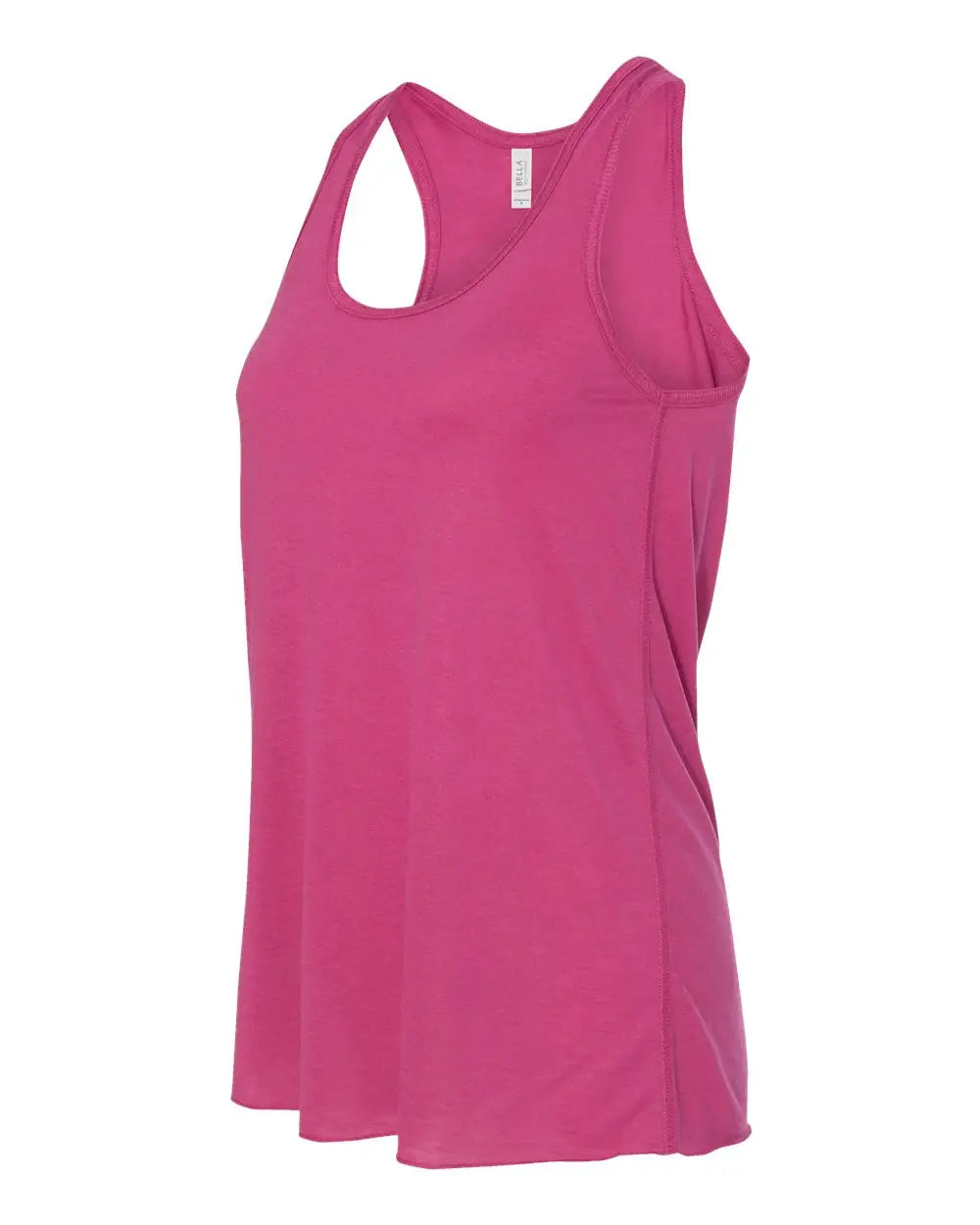 Bella + Canvas 8800bl Women’s Flowy Racerback Tank - 8800 - Berry - Ladies Xs