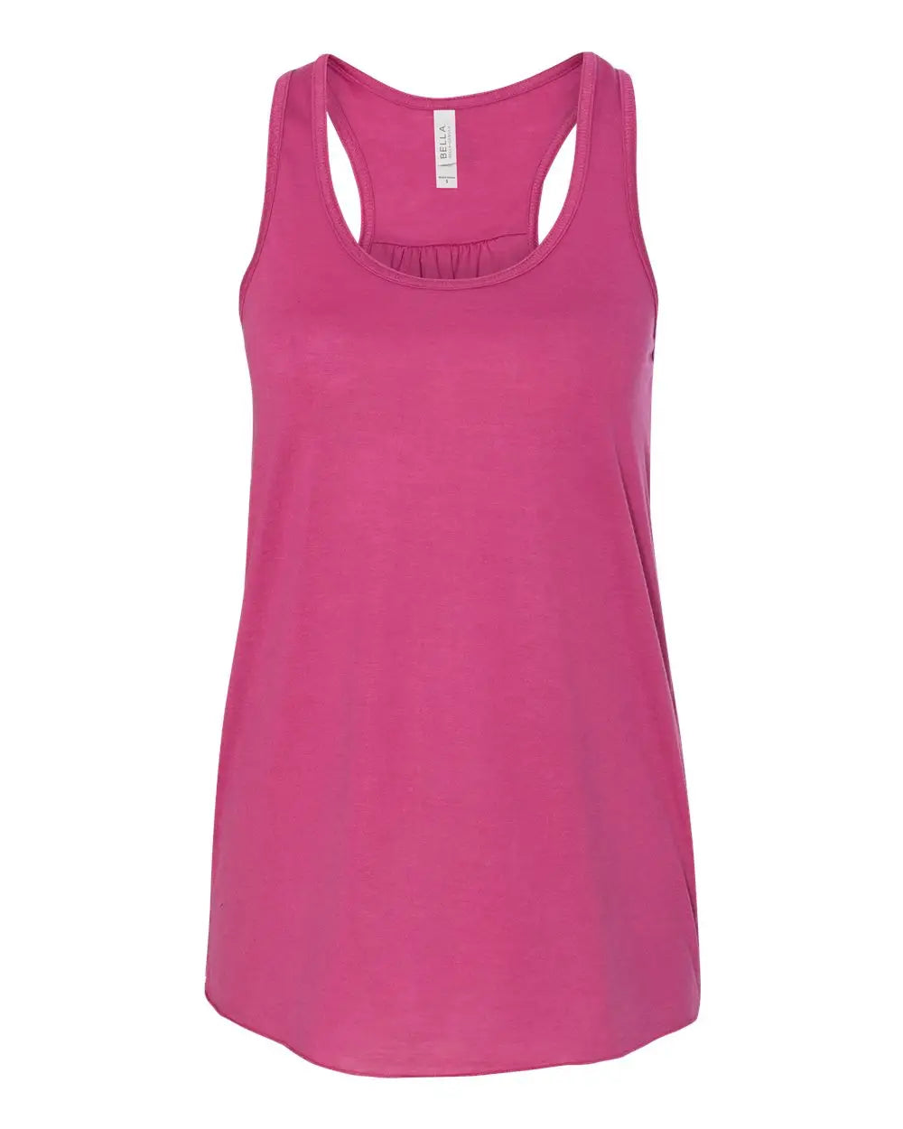 Bella + Canvas 8800bl Women’s Flowy Racerback Tank - 8800 - Berry - Ladies Xs