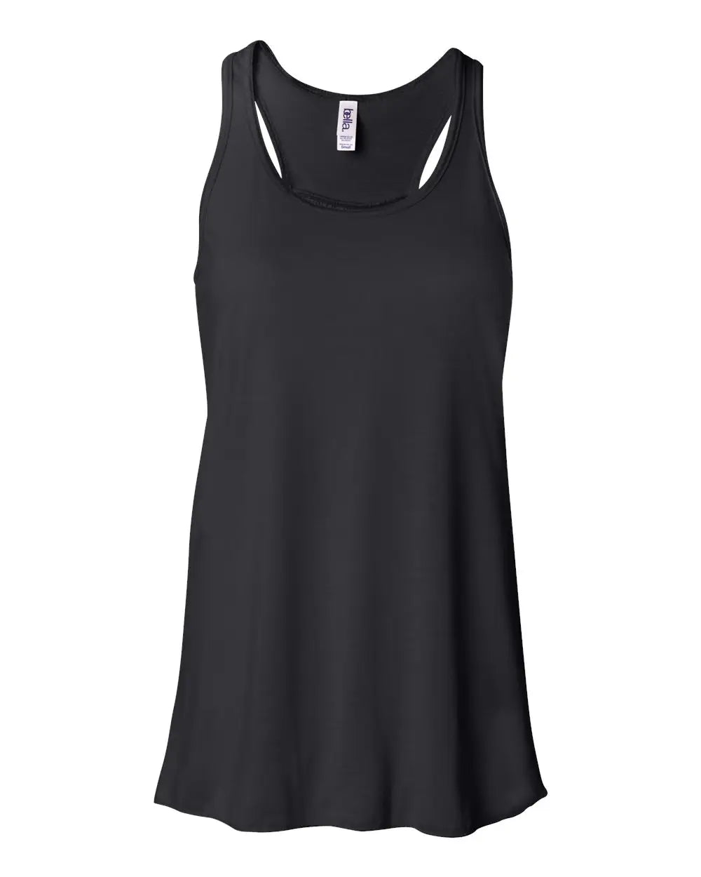 Bella + Canvas 8800bl Women’s Flowy Racerback Tank - 8800 - Black - Ladies Xs