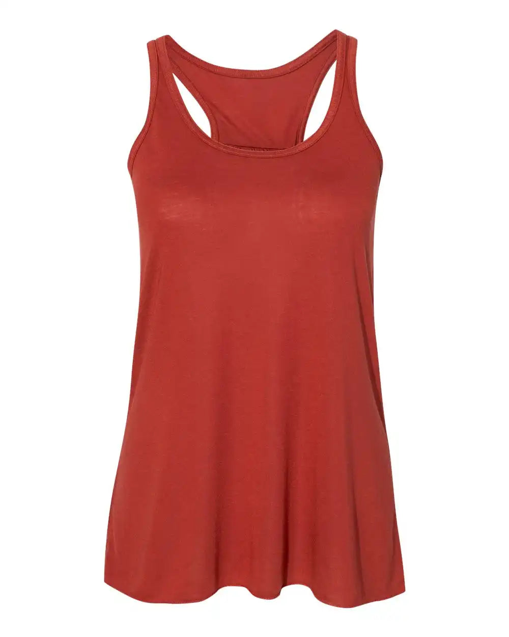 Bella + Canvas 8800bl Women’s Flowy Racerback Tank - 8800 - Brick - Xs