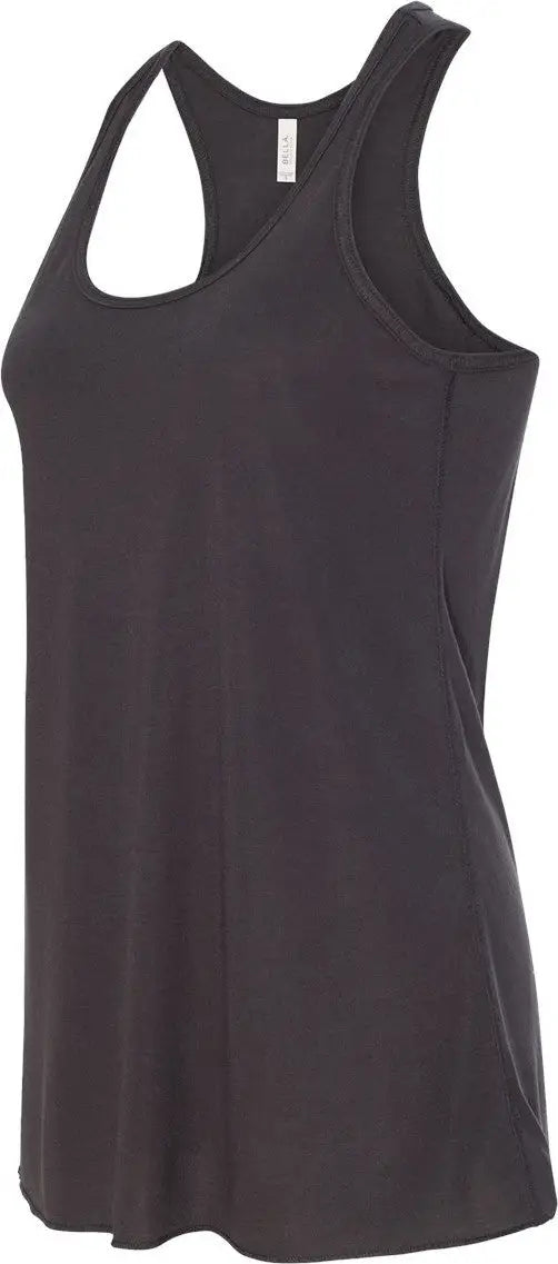 Bella + Canvas 8800bl Women’s Flowy Racerback Tank - 8800 - Dark Gray - Ladies Xs