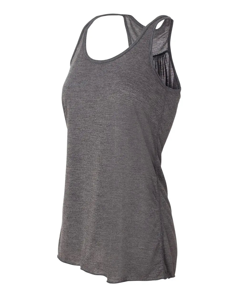 Bella + Canvas 8800bl Women’s Flowy Racerback Tank - 8800 - Dark Gray Heather - Ladies Xs