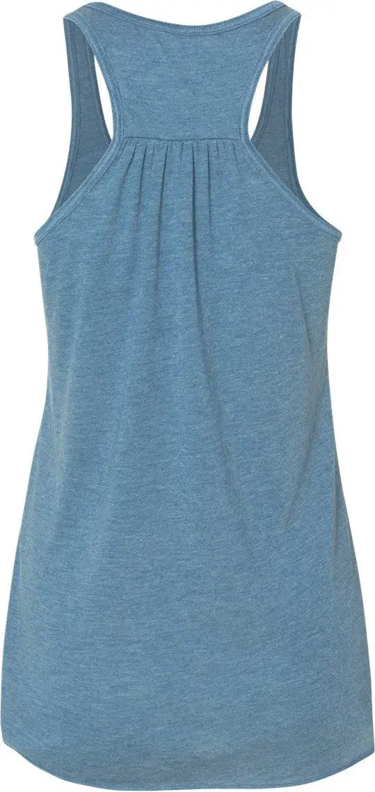 Bella + Canvas 8800bl Women’s Flowy Racerback Tank - 8800 - Heather Deep Teal - Ladies Xs